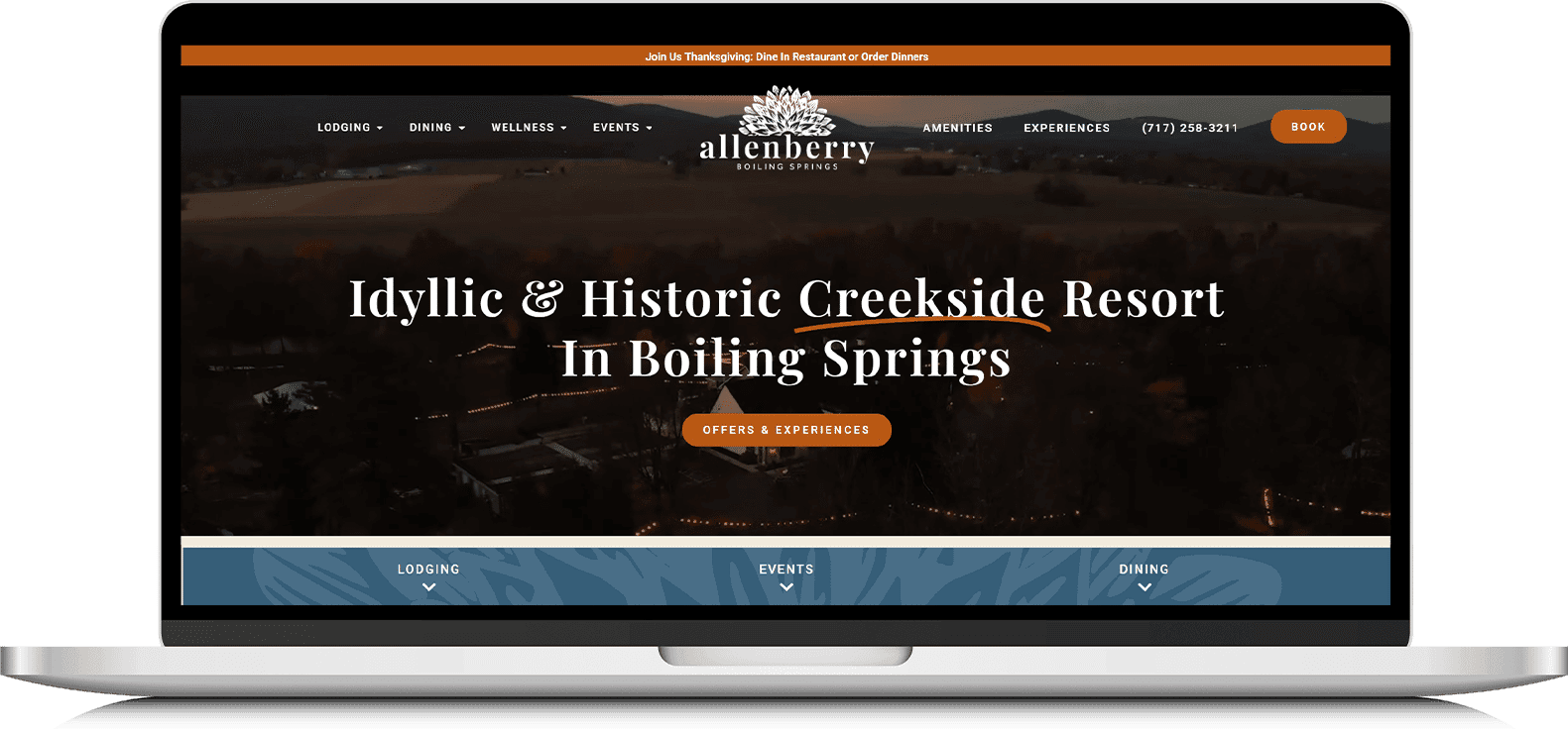 Allenberry Resort Web Design & Development — built by iOLab Digital