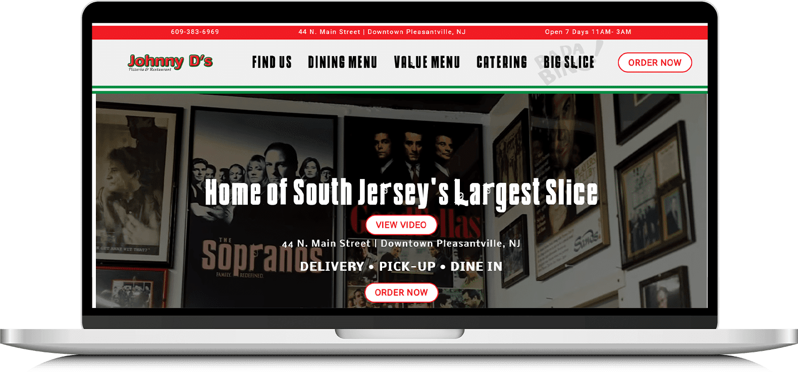 Johnny D's Web Design — built by iOLab Digital